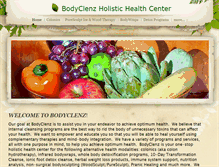 Tablet Screenshot of bodyclenz.com